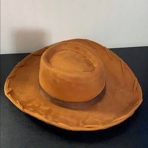 Faux Suede Woody Hat